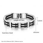 20cm 304 Stainless Steel Bracelets For Men New 2015 Fashion Punk  Bracelets & Bangles Jewelry (JewelOra BA101256)