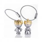 Little King & Little Queen Couple Keychain Creative Love Fashion Valentine Gift Key Chain Ring Keyring Keyfob 83004
