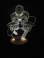  1Piece 3D Bulbing Light Glowing Optical Illusion Versatile LED Lamp Spider Man Table Lamp
