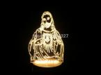  1Piece Inshallah 3D Optical Illusion Jesus Christ LED Lamp Bulbing Light Jesus Night Light