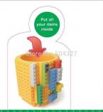  1Piece Newest Pen Holder Build On Brick Desk Tidy Pencil Holder Small Pen Container Gift for Kids