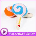 Lovely Cotton Lollipop Shape Pet Toys Dog And Cat Animal Squeaky Squeaker Sound Chews Toy