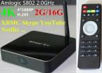 Amlogic  S802H Quad Core 2.0GHz MINI PC 4K Video Android 4.4.2 Airplay Miracast daul band wifi 2G 16G TV Box XBMC support  Dolby