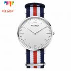 InTimes IT-PC2103GN Fashion Men stainless steel watches 50M Waterproof Japan Quartz Movt Nylon Band
