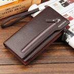 New 2015 Men's wallet Casual wallet men purse Clutch bag long design men bag carteira  Brand Pu leather wallet gift for men 2202