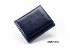 High Quality 100%  Genuine Cow Oil Wax Leather Women Men Wallet  3-fold Purse Small Short Design Fashion Vintage Bag