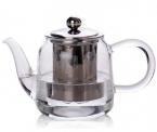 600ml Glass Teapot With Infuser Stainless Steel Filter Glass Kettle
