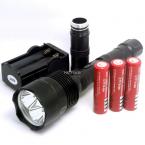 TrustFire CREE XM-L 3*T6 3800-lumens 5-Mode LED Flashlight Torch Lamp+3PCS 3000MAH 18650 BATTERY+Charger