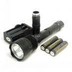TrustFire CREE XM-L 3*T6 3800-lumens 5-Mode LED Flashlight Torch Lamp+3PCS 4000MAH 18650 BATTERY+Charger