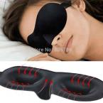 1X Travel Rest 3D Sponge Eye MASK Black Sleeping Eye Mask Cover for health care to shield the light Gift Free Ship