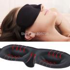 3D Eye Mask Shade Cover Rest Sleep Eyepatch Blindfold Shield Travel Sleeping Aid Sponge Mask Black health care Gift