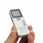  GH-900 4GB Digital Audio Voice Recorder with USB Telephone Recording LCD Screen-Silvery