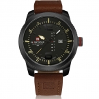 2016 люксовый бренд NAVIFORCE календарная дата кварцевые часы мужчины свободного покроя военные спортивные часы кожа наручные часы мужской Relogio Masculino