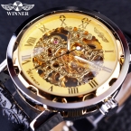 новогодние товары скелет лучшие мужские часы люксовый бренд механические часы мужские наручные часы скелет часы муёчин люксовый бренд Men's Watch