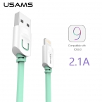 Для Iphone 6 6 s плюс 5S 5 5c Usb кабель IOS 9 USAMS 1 м 1.5 м плоские usb-зарядное устройство проволоки кобо кабель синхронизации данных для ipad 4 5 2 2
