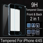 2 шт./лот передняя панель   крышка премиум закаленное стекло для iPhone 4S 4 взрыв - взрывозащищенные скреста защитная пленка для