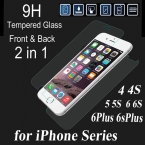 2 шт. передняя панель   крышка закаленное стекло для iPhone 4 4S 5 5S 5c 6 6 s 6 плюс 6 splus заднего стекла протектор анти-разбиться фильм бесплатная доставка