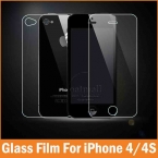 2 шт. = 1 Front 1 назад 0.26 мм закаленное стекло для Apple , iPhone 4 4S защитная пленка стекло на для iPhone 5S SE 5C защиты
