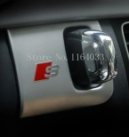 Из нержавеющей стали интерьер замочная скважина декоративное покрытие отделка s, S линия логотип эмблема автоаксессуары хром 3D наклейки для Audi A4 A5