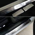 Автоаксессуары из нержавеющей стали внешний накладка дверные пороги для Chevrolet Aveo соник 2011  
