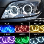 4 Шт./компл. Автомобилей 6-цветной Фар CCFL Angel Eyes Гало Кольца Комплекты Для Chevrolet CAPTIVA (2006-2011) # FD-3272