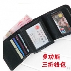 Бесплатная доставка trifold мужчины мужчины бумажник случайный бумажник кошелек спорт бумажник колледжа средней школы студент Нейлон бумажник с портмоне
