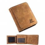 Мужчины кошельки известный бренд искусственная кожа держатель мужчины с фото карман с коротким винтажный дизайн бумажника кошелек мужчина SIM карты