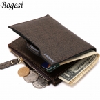  горячей мода мужчины кошельки двойные кошелек ID карта портмоне карманы клатч с молнией мужчин бумажник монет сумка подарок