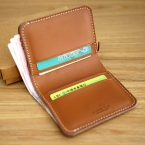 Лан-бесплатная отправка оригинальный дизайн ручной работы кожаный бумажник мужской небольшой студент бренд кожаный бумажник