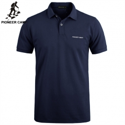 Pionner Camp Brand  New Men Polo Shirt Men 's Business and Casual solid polo shirt Short Sleeve breathable golf polo shirts t