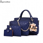 Soperwillton известный бренд женщины бренда  мода женщины сумки сумки искусственная кожа женская сумка 4 шт. комплект # 150