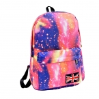 Мода мужская звезды вселенной пространство печать рюкзак школа книга рюкзаки британский флаг-бесплатная сумка HB88