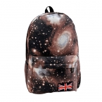 Мода мужская звезды вселенной пространство печать рюкзак школа книга рюкзаки британский флаг-бесплатная сумка HB88