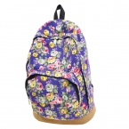 Старинные ретро роуз цветочные печать рюкзак женская холст путешествия рюкзак для девочек-подростков рюкзак