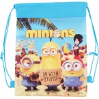  новый Миньон сумки детей школьные сумки для девочек и мальчиков милый мультфильм дети шнурок рюкзак две стороны подарки снова в школу