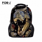 Мода 3D дети школьного сумка лошадь динозавров печать мужская Backbag crazy-лошадь школьные сумки для подростка мальчиков