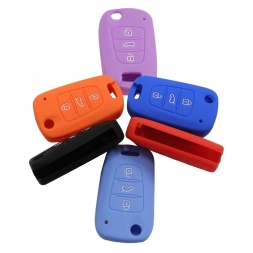 6 цвет силиконовые флип складной ключ чехол обложка держатель защита сумка для Kia K2 K5 Sorento душа Pro Ceed Cerato 3 кнопки