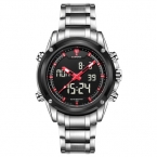 Топ мужчины часы люксовый бренд мужские кварцевые час аналоговые цифровой из светодиодов спортивные часы мужчины военный наручные часы Relogio Masculino