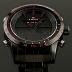 Цифровой из светодиодов часы мужские спортивные часы люксовый бренд полный стали мода кварцевый механизм мужчины военный наручные мужские часы Relogio