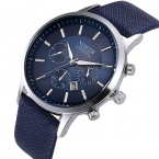  Мужские роскошные брендовые наручные часы Повседневный Армейские Кварцевые Спортивные С кожаным ремешком