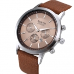  Мужские роскошные брендовые наручные часы Повседневный Армейские Кварцевые Спортивные С кожаным ремешком