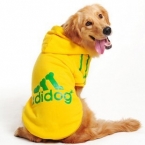 Большой Adidog собака осень зима Hoodies100  percent  чистого хлопка-ватник золотистый ретривер лабрадор большая собака одежда, Большой Adidog толстовки