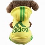  поступление щенок пальто комбинезон, Pet хлопок четыре ноги спортивная одежда для собак, Небольшой Adidog комбинезон свитер бесплатная доставка