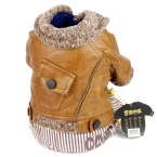 Красивый прохладный стиль мужской одежды собаки кожаная одежда для домашних животных щенок кот куртка собака зимнее пальто швейной продукции для животных