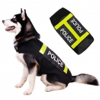 Большие домашнее животное собака отражающий одежда рабочий большой собака одежда бунт полиция стиль пальто собака жилет лето Costum куртка L / XL / XXL