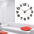  новый часы часы настенные часы horloge 3d diy акриловое зеркало Наклейки Украшения Дома Гостиная Кварцевые Иглы бесплатная доставка
