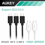 Aukey [5-Pack] Кабель Micro Usb Быстрая Зарядка Адаптер 5V2A Зарядное Данных Кабель Мобильного Телефона для HTC Xiaomi и другое Устройство Кабель