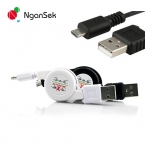 Ngansek выдвижной микро-кабель usb кабель для передачи данных кабо kabel для HTC для Huawei xiaomi для Samsung S4 S3 примечание 2 I9500 I9300