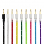 3.5 мм плетеный AUX аудио кабель автомобиль аудио кабель Между мужчинами аудио кабель-удлинитель Для iPhone and Android И других интеллектуальных устройств