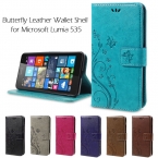 Телефон Сумка/Чехол для Microsoft Lumia 535 5.0 18-дюймовый Бабочка Бумажник Кожаный Чехол для Nokia Microsoft Lumia 535/Dual Sim